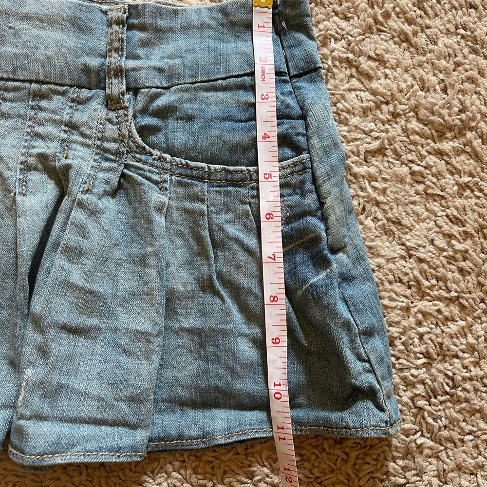 Dollhouse pleated denim mini skirt size 7 - Picture 6 of 6